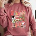 Tis The Season For Inclusion Christmas Sped Teacher Comfort Colors Sweatshirt Crimson
