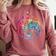 TK & Kinder Dream Team Transitional Kindergarten Teacher Comfort Colors Sweatshirt Crimson