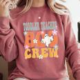 Toddler Teacher Boo Crew Ghost Groovy Halloween For Women Comfort Colors Sweatshirt Crimson Toddler Teacher Boo Crew Ghost Groovy Halloween For Women Comfort Colors Sweatshirt Crimson