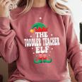 The Toddler Teacher Elf Christmas Matching Family Comfort Colors Sweatshirt Crimson The Toddler Teacher Elf Christmas Matching Family Comfort Colors Sweatshirt Crimson