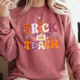 Trick Or Teach Teacher Halloween Costume Men Women Comfort Colors Sweatshirt Crimson Trick Or Teach Teacher Halloween Costume Men Women Comfort Colors Sweatshirt Crimson