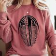 Trilobite Fossil Geology Teacher Student Geologist Comfort Colors Sweatshirt Crimson