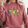 Trio Cute Frogs Welcome Back To School Teachers Girls Boys Comfort Colors Sweatshirt Crimson Trio Cute Frogs Welcome Back To School Teachers Girls Boys Comfort Colors Sweatshirt Crimson