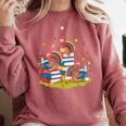 Turkey Reading Books Fall Season Thanksgiving Teacher Book Comfort Colors Sweatshirt Crimson Turkey Reading Books Fall Season Thanksgiving Teacher Book Comfort Colors Sweatshirt Crimson