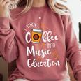 I Turn Coffee Into Music Education Music Teacher Comfort Colors Sweatshirt Crimson I Turn Coffee Into Music Education Music Teacher Comfort Colors Sweatshirt Crimson