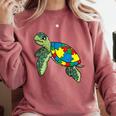 Turtle Puzzle Pieces For Autism Awareness Kids Women Teacher Comfort Colors Sweatshirt Crimson Turtle Puzzle Pieces For Autism Awareness Kids Women Teacher Comfort Colors Sweatshirt Crimson