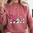 Twinning With My Para Teacher Matching Paraprofessional 70s For Men Women Comfort Colors Sweatshirt Crimson Twinning With My Para Teacher Matching Paraprofessional 70s For Men Women Comfort Colors Sweatshirt Crimson
