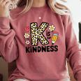 Unity Day Design Kindness Orange Teacher Kids Be Kind Comfort Colors Sweatshirt Crimson