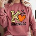 Unity Day K Is For Kindness Anti Bullying Orange Teacher Men Women Kids Comfort Colors Sweatshirt Crimson Unity Day K Is For Kindness Anti Bullying Orange Teacher Men Women Kids Comfort Colors Sweatshirt Crimson