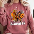 Unity Day Shirt Kindness Orange Teacher Kids Be Kind Comfort Colors Sweatshirt Crimson