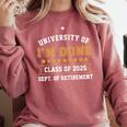 University Of I'm Done Teacher Retirement 2025 Comfort Colors Sweatshirt Crimson University Of I'm Done Teacher Retirement 2025 Comfort Colors Sweatshirt Crimson