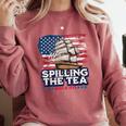 US History Teacher Boston Spilling The Tea Since 1773 Comfort Colors Sweatshirt Crimson US History Teacher Boston Spilling The Tea Since 1773 Comfort Colors Sweatshirt Crimson