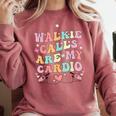 Walkie Calls Are My Cardio Special Education Teacher School Comfort Colors Sweatshirt Crimson Walkie Calls Are My Cardio Special Education Teacher School Comfort Colors Sweatshirt Crimson