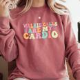 Walkie Calls Are My Cardio SPED Teacher Inclusion ABA Comfort Colors Sweatshirt Crimson Walkie Calls Are My Cardio SPED Teacher Inclusion ABA Comfort Colors Sweatshirt Crimson