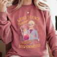 Weird Science Skeleton Halloween Teachers Brew Knowledge Comfort Colors Sweatshirt Crimson Weird Science Skeleton Halloween Teachers Brew Knowledge Comfort Colors Sweatshirt Crimson