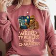 Weird Teachers Build Character Van Bigfoot Art Comfort Colors Sweatshirt Crimson Weird Teachers Build Character Van Bigfoot Art Comfort Colors Sweatshirt Crimson