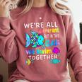 We'Re All Different But We Swim Together Elementary Teacher Comfort Colors Sweatshirt Crimson We'Re All Different But We Swim Together Elementary Teacher Comfort Colors Sweatshirt Crimson
