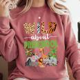 Wild About Preschool Teacher Student Preschool Zoo Safari Comfort Colors Sweatshirt Crimson