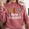 Wild About Teaching Teacher Lover Animals Leopard Zebra Comfort Colors Sweatshirt Crimson Wild About Teaching Teacher Lover Animals Leopard Zebra Comfort Colors Sweatshirt Crimson