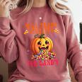 Will Trade Students For Candy Teacher Cute Halloween Pumpkin Comfort Colors Sweatshirt Crimson
