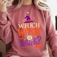 Which Witch Is Which Halloween For Women Men English Teacher Comfort Colors Sweatshirt Crimson Which Witch Is Which Halloween For Women Men English Teacher Comfort Colors Sweatshirt Crimson