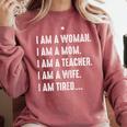 Woman Mom Teacher Wife TIRED T Shirt Cute Mom Teacher Shirts Comfort Colors Sweatshirt Crimson Woman Mom Teacher Wife TIRED T Shirt Cute Mom Teacher Shirts Comfort Colors Sweatshirt Crimson
