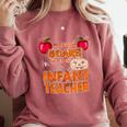You Won't Scare Me I'm An Infant Teacher Men Women Comfort Colors Sweatshirt Crimson