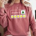 I Am Working For Christmas Break Teacher Christmas Comfort Colors Sweatshirt Crimson