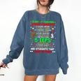 12 Days Of Teaching Special Education IEPS SPED Teacher Xmas Comfort Colors Sweatshirt Denim