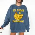 1st Grade Is Bananas Teacher Teaching Back To School Comfort Colors Sweatshirt Denim 1st Grade Is Bananas Teacher Teaching Back To School Comfort Colors Sweatshirt Denim