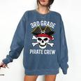 3rd Grade Pirate Crew Halloween Costume Student Teacher Comfort Colors Sweatshirt Denim 3rd Grade Pirate Crew Halloween Costume Student Teacher Comfort Colors Sweatshirt Denim