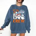 5th Grade Boo Crew Teachers Students Ghost Halloween Comfort Colors Sweatshirt Denim