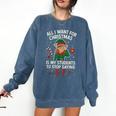 6-7 Students Saying 67 Xmas Six Seven Teacher Christmas Comfort Colors Sweatshirt Denim