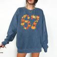 67 6 7 Fall Leaves For Teachers 67 Teacher Comfort Colors Sweatshirt Denim