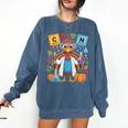 67 Chemistry Science Teacher Periodic Table Thanksgiving Comfort Colors Sweatshirt Denim
