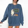 67 Teacher Halloween Ghost Six Seven Meme Math Joke Comfort Colors Sweatshirt Denim 67 Teacher Halloween Ghost Six Seven Meme Math Joke Comfort Colors Sweatshirt Denim