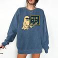 67 Teacher Halloween Skeleton Ghost Six Seven Meme Math Comfort Colors Sweatshirt Denim