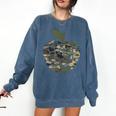 Apple Hearts Teacher Camouflage Clothing School Camo Apple For Men Women Girls Kids Comfort Colors Sweatshirt Denim Apple Hearts Teacher Camouflage Clothing School Camo Apple For Men Women Girls Kids Comfort Colors Sweatshirt Denim
