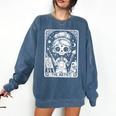 Artist Tarot Card Skeleton Painter Art Teacher Witchy Comfort Colors Sweatshirt Denim Artist Tarot Card Skeleton Painter Art Teacher Witchy Comfort Colors Sweatshirt Denim