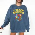 Autism Teacher Shirt I Teach Kindness Apple Puzzle Awareness Comfort Colors Sweatshirt Denim Autism Teacher Shirt I Teach Kindness Apple Puzzle Awareness Comfort Colors Sweatshirt Denim