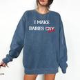 I Make Babies Cry Float Funny Swimming Coach Teacher Gift Comfort Colors Sweatshirt Denim I Make Babies Cry Float Funny Swimming Coach Teacher Gift Comfort Colors Sweatshirt Denim