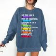 Back To School Teacher We Are Like A Box Of Crayons Comfort Colors Sweatshirt Denim Back To School Teacher We Are Like A Box Of Crayons Comfort Colors Sweatshirt Denim
