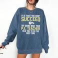 Best PE Teacher Art For Men Women Physical Education Teacher Comfort Colors Sweatshirt Denim Best PE Teacher Art For Men Women Physical Education Teacher Comfort Colors Sweatshirt Denim