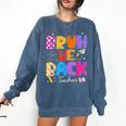 Bruh We Back Teachers First Day Back To School Teachers Comfort Colors Sweatshirt Denim Bruh We Back Teachers First Day Back To School Teachers Comfort Colors Sweatshirt Denim