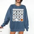Calculator Easy Halloween Costume For Math Teacher Comfort Colors Sweatshirt Denim Calculator Easy Halloween Costume For Math Teacher Comfort Colors Sweatshirt Denim