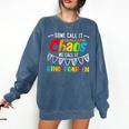 Some Call It Chaos We Call It Kindergarten Teacher Comfort Colors Sweatshirt Denim Some Call It Chaos We Call It Kindergarten Teacher Comfort Colors Sweatshirt Denim