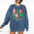 All Calm Said No Teacher Teacher Christmas Lights Comfort Colors Sweatshirt Denim All Calm Said No Teacher Teacher Christmas Lights Comfort Colors Sweatshirt Denim