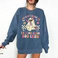 You Can't Scare Me Im A 2nd-Grade Boo Crew Teacher Halloween Comfort Colors Sweatshirt Denim