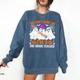 You Can't Scare Me I'm A 2nd Grade Teacher Halloween Comfort Colors Sweatshirt Denim