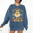 You Can’t Scare Me I Teach Daycare Teacher Halloween Ghost Comfort Colors Sweatshirt Denim You Can’t Scare Me I Teach Daycare Teacher Halloween Ghost Comfort Colors Sweatshirt Denim